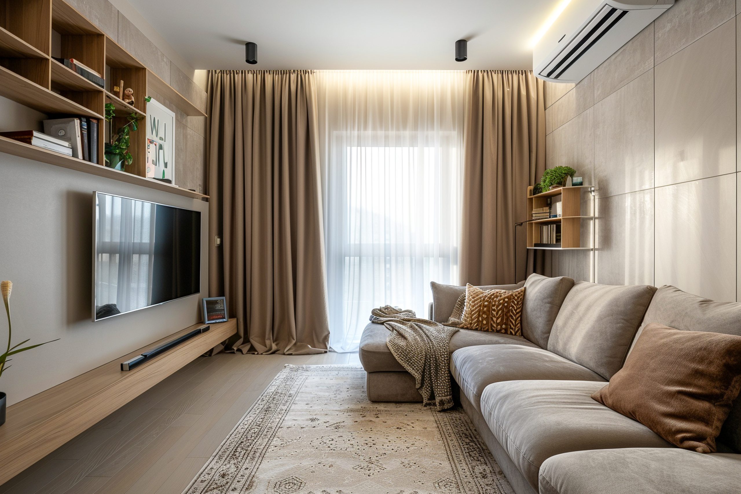 small living room layout with tv