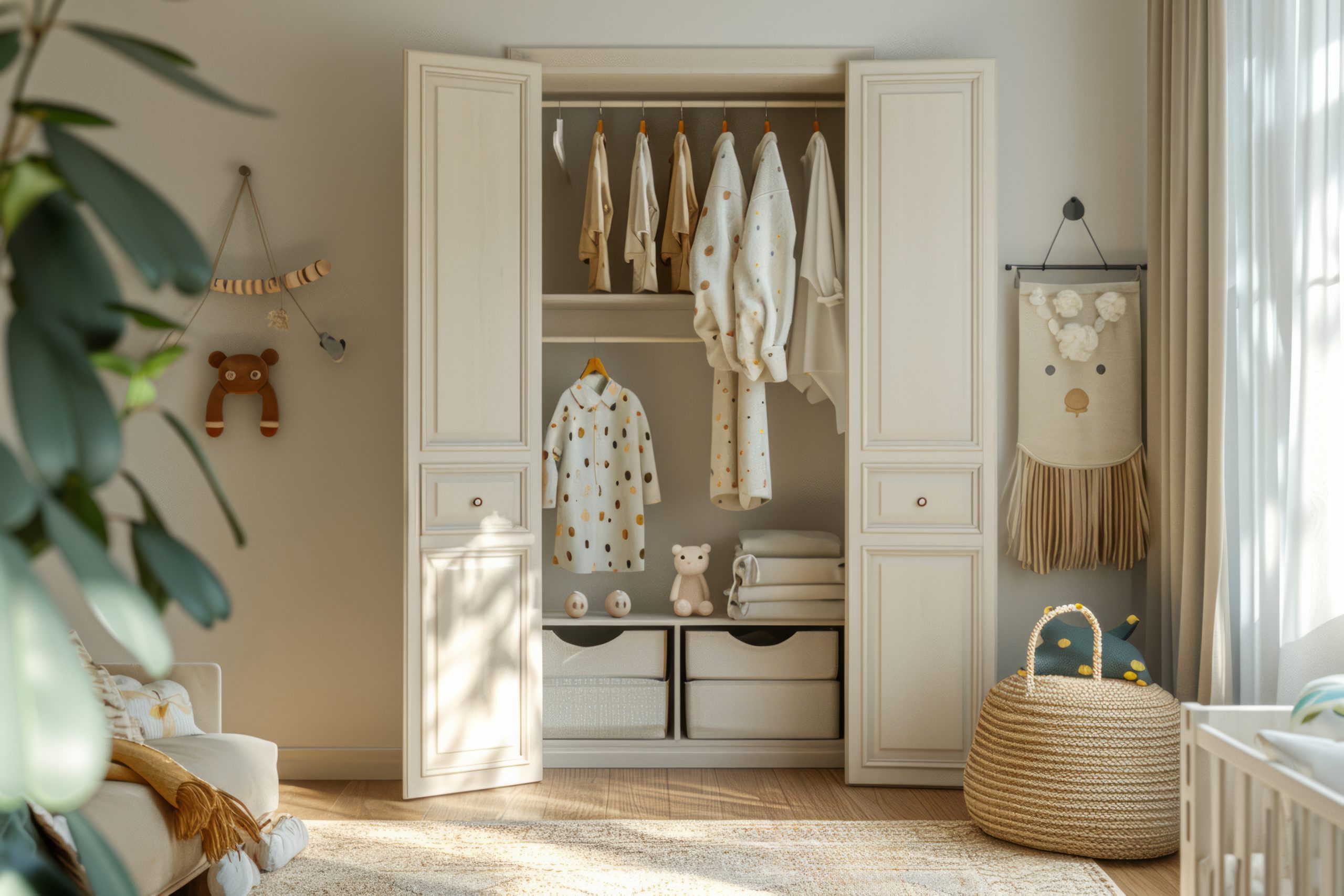 Kids room storage boxes