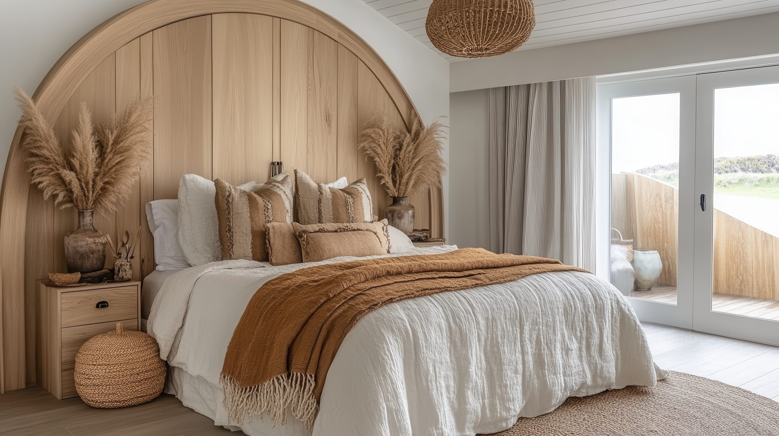 modern master suite design