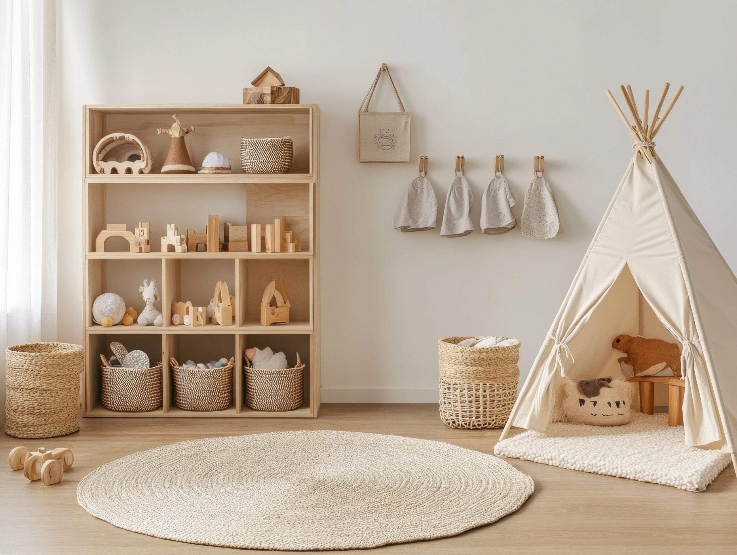 small playroom organizaton