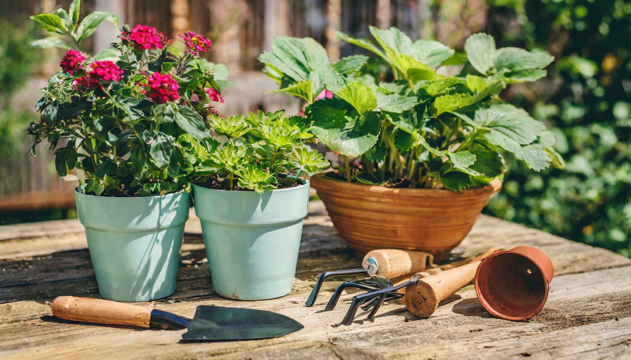 low cost patio plants