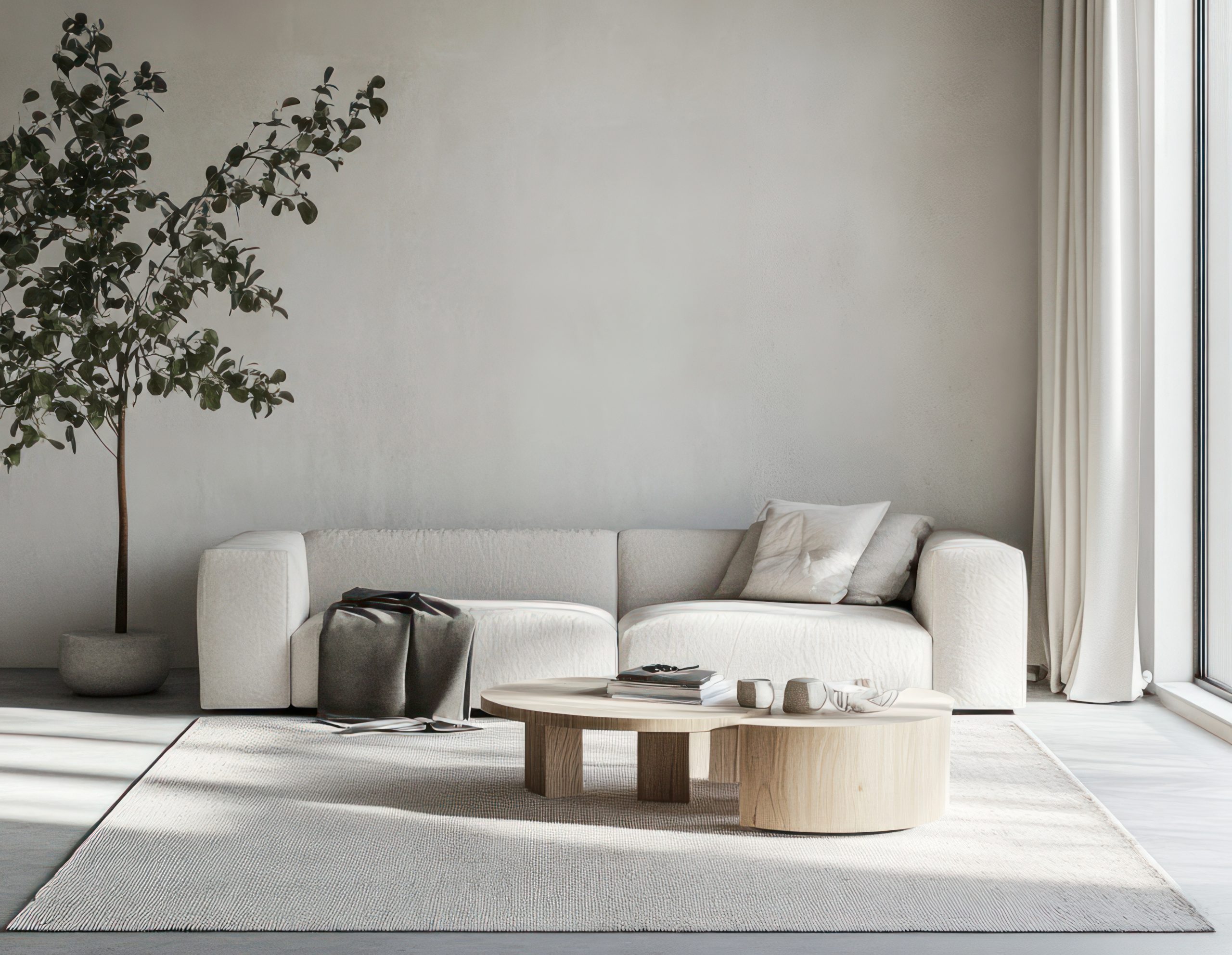 minimalist decor in a small apartment living room