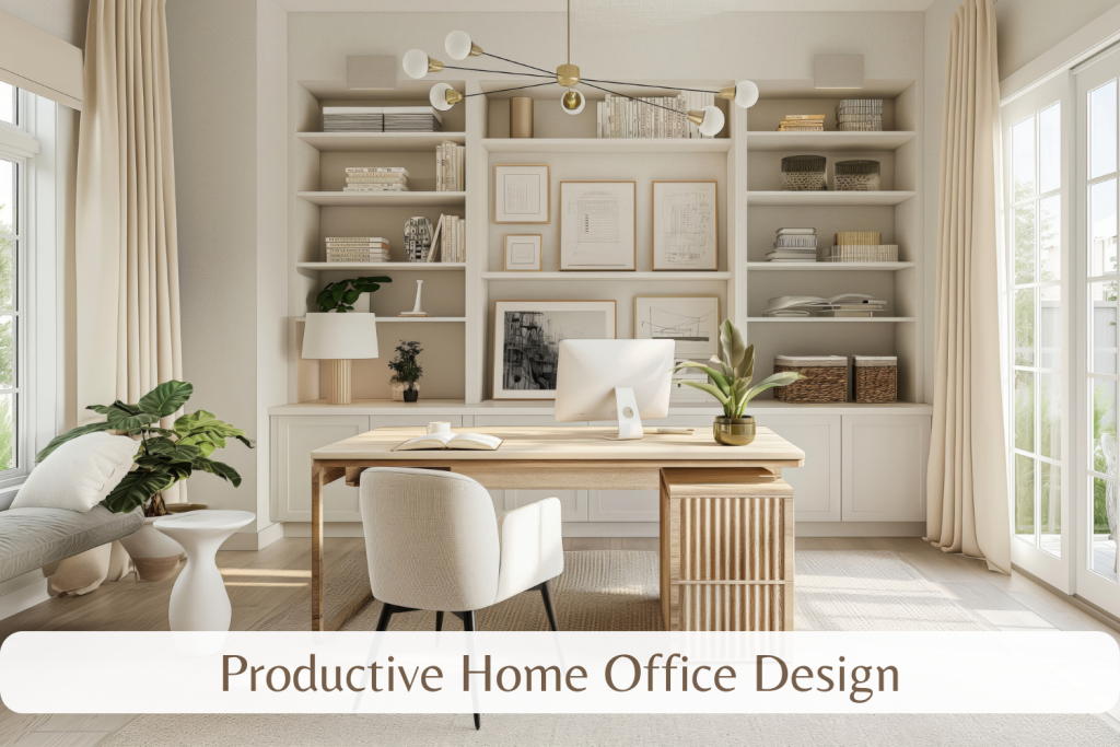 8 Essentials For a Productive Home Office Design - Kesaa Interiors