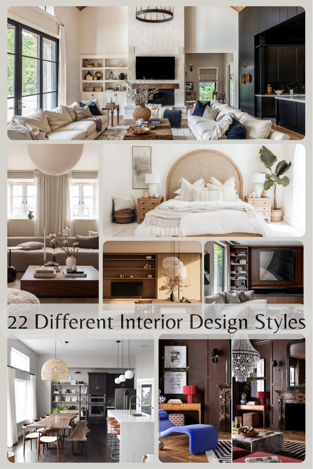 22 different interior design styles