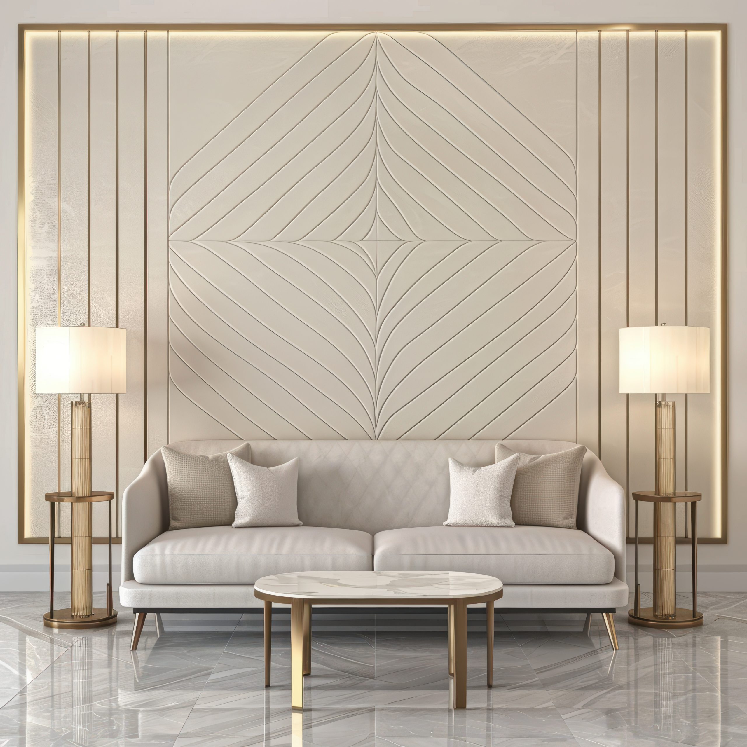 art deco geometric pattern interior