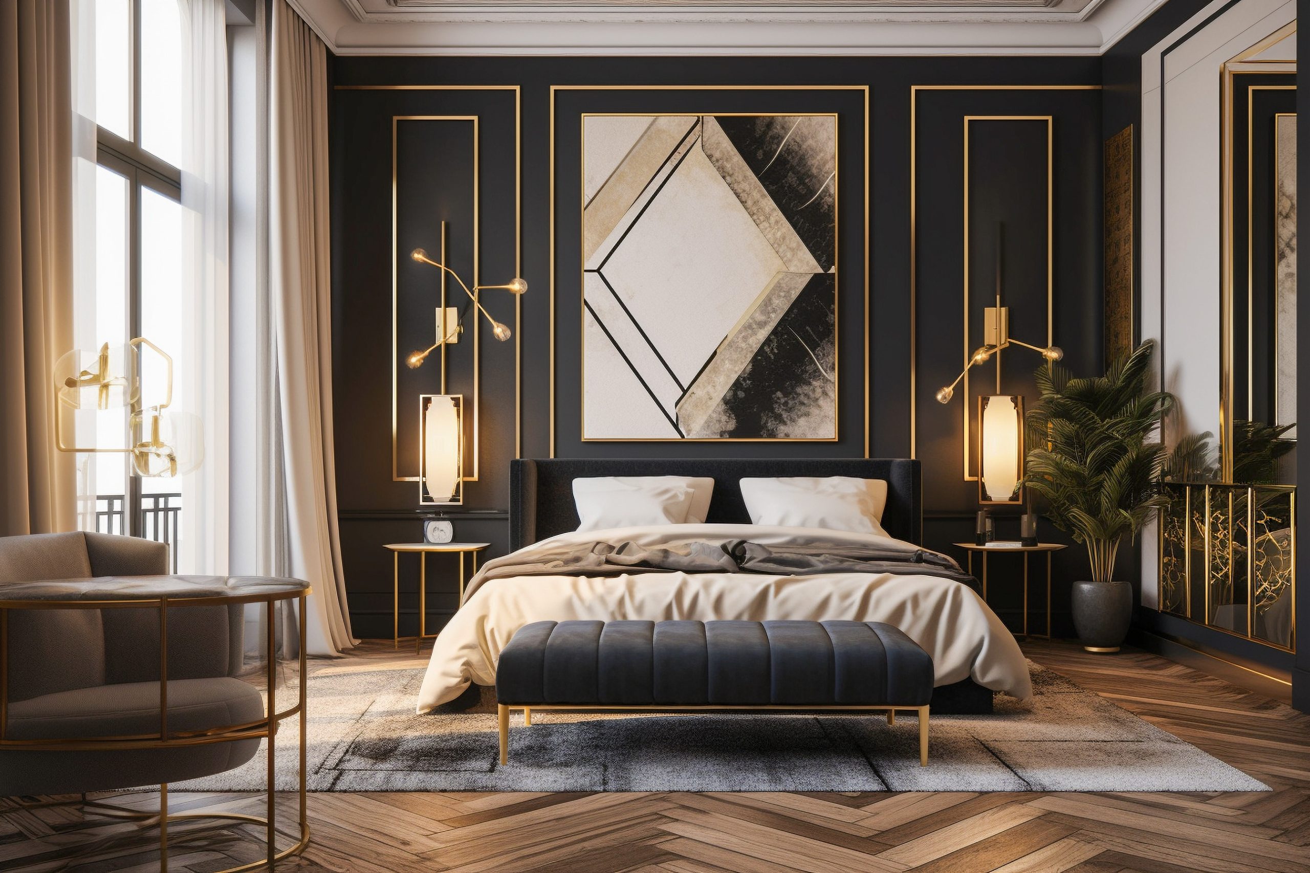 art deco wall panels decor