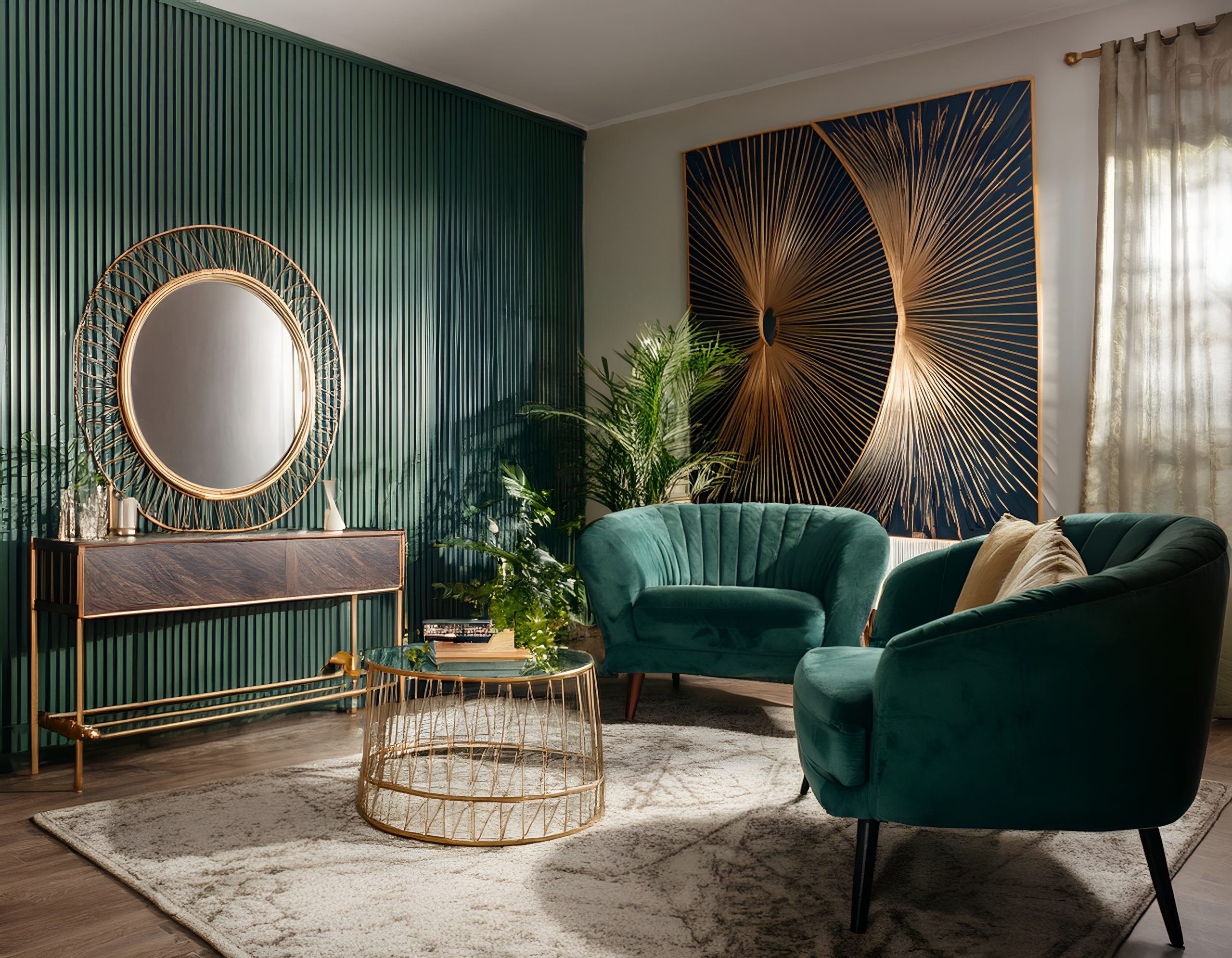 Art Deco living room design