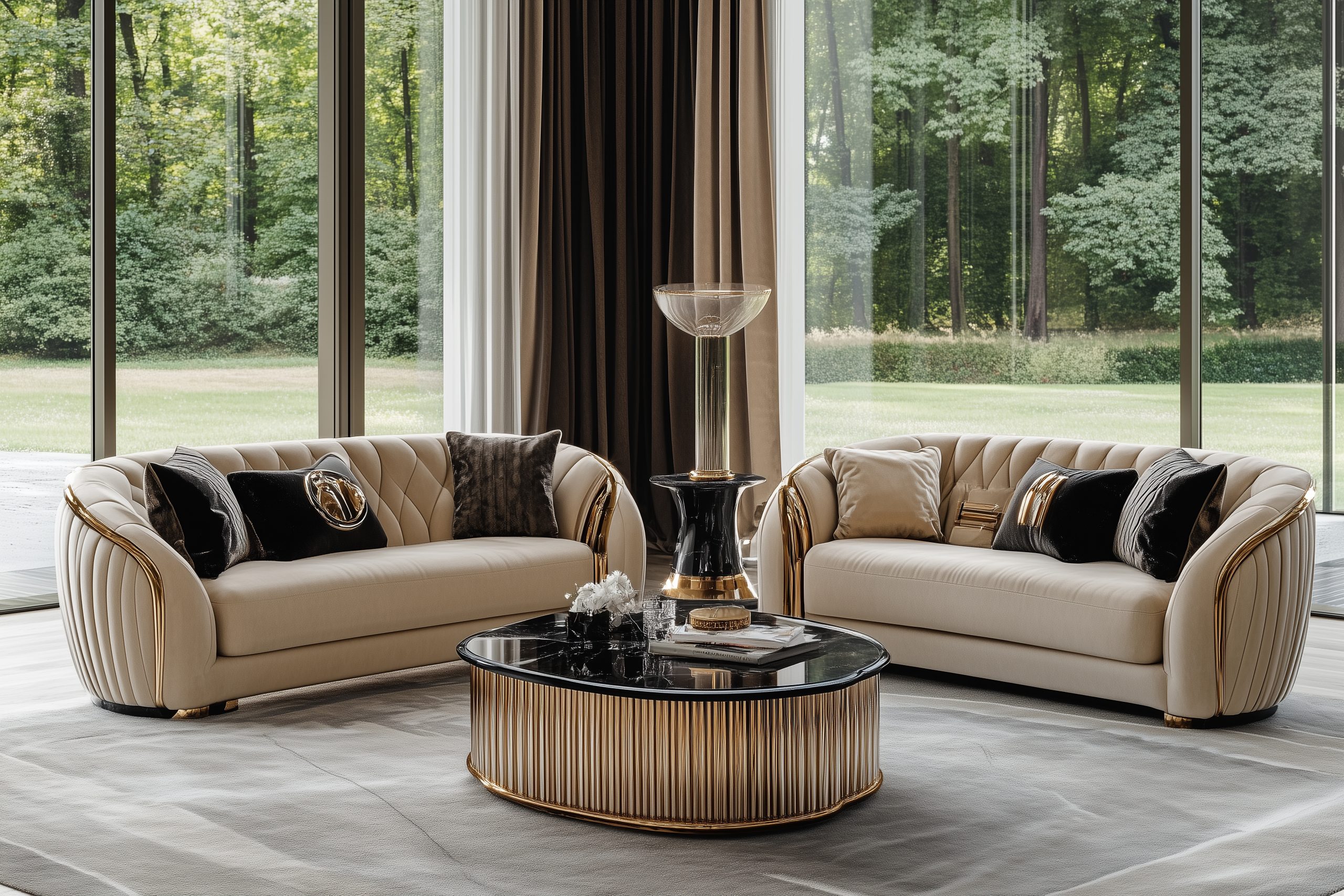 Art Deco materials finishes