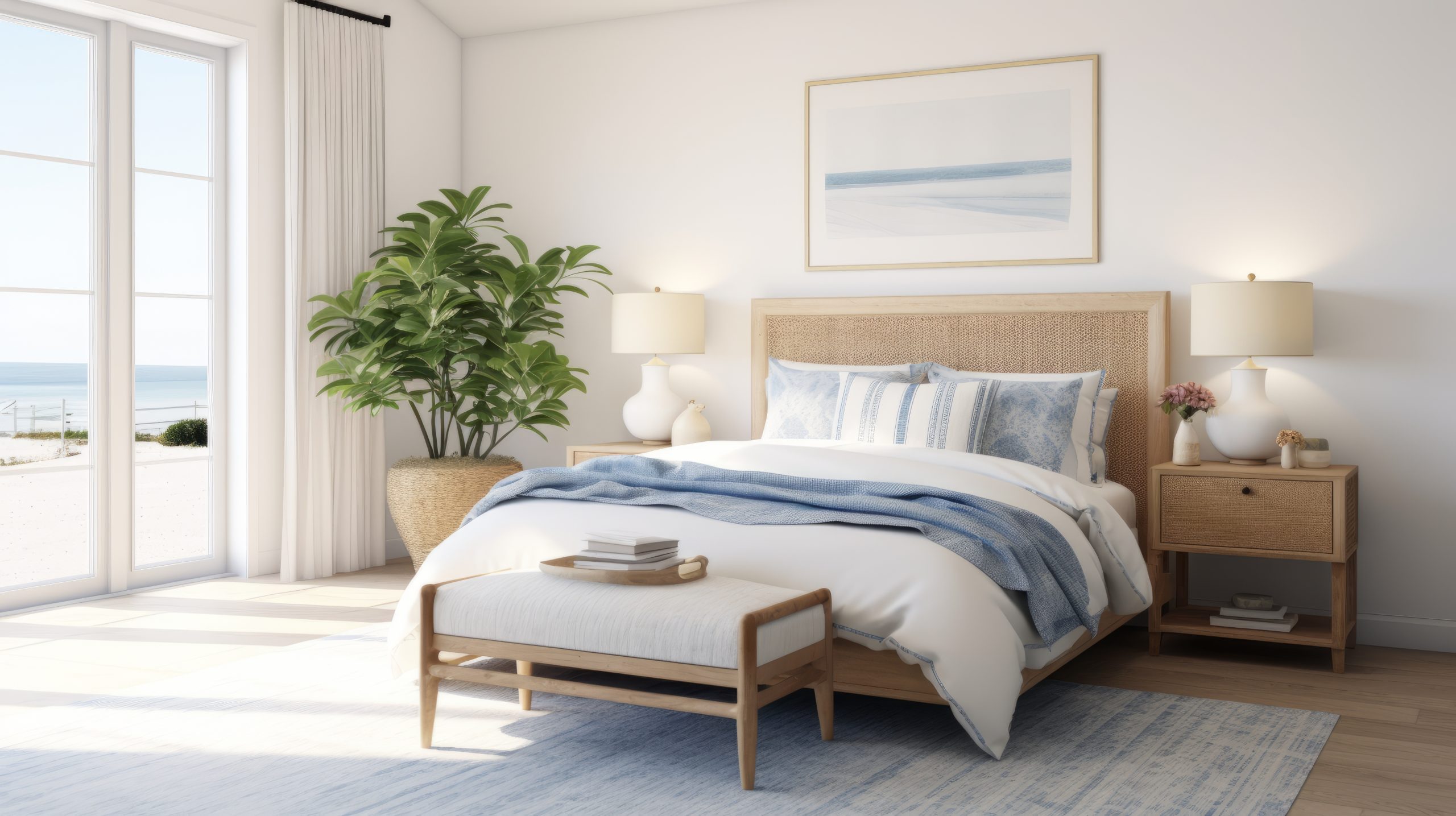 Coastal furniture arrangement