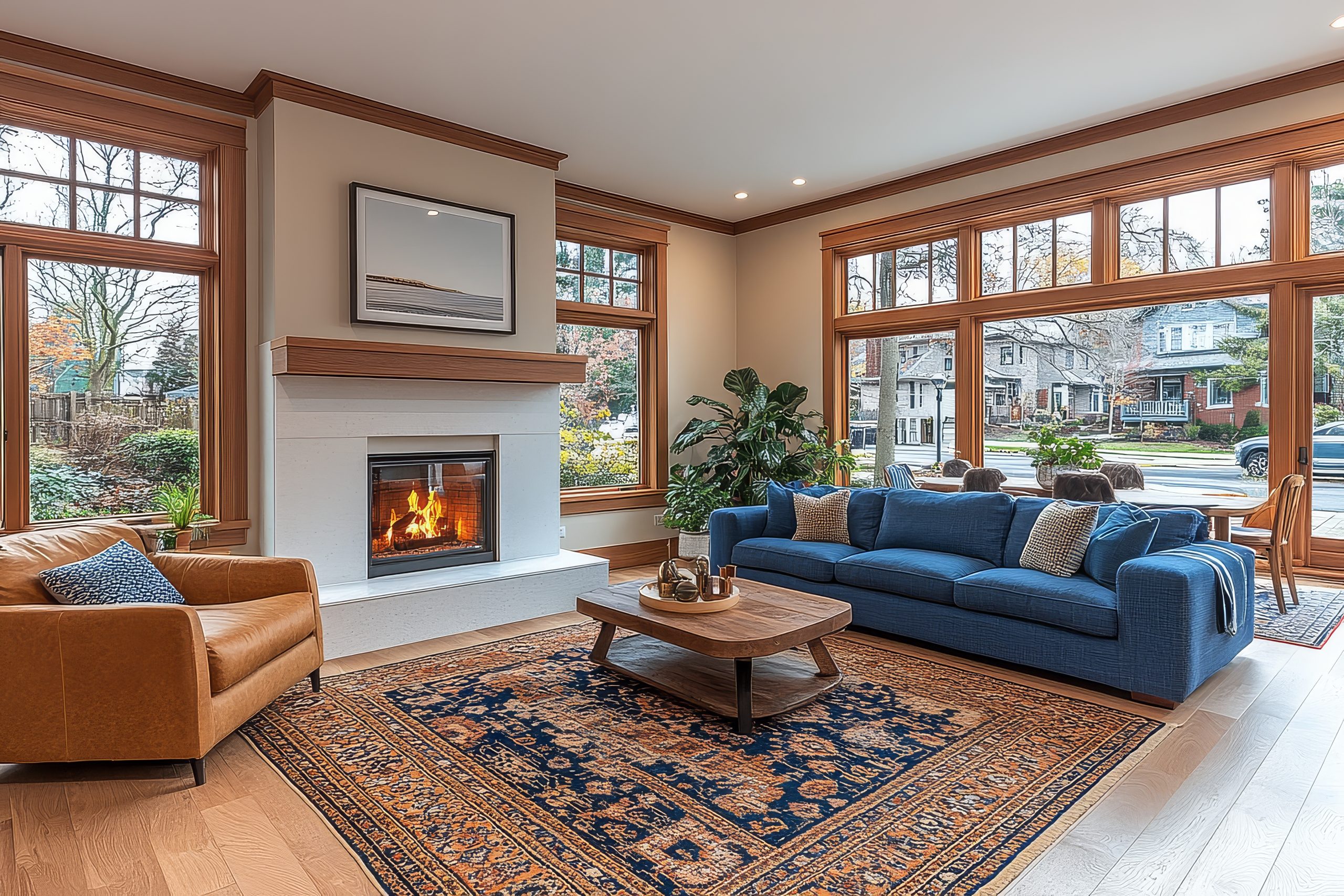 Contemporary Craftsman interior