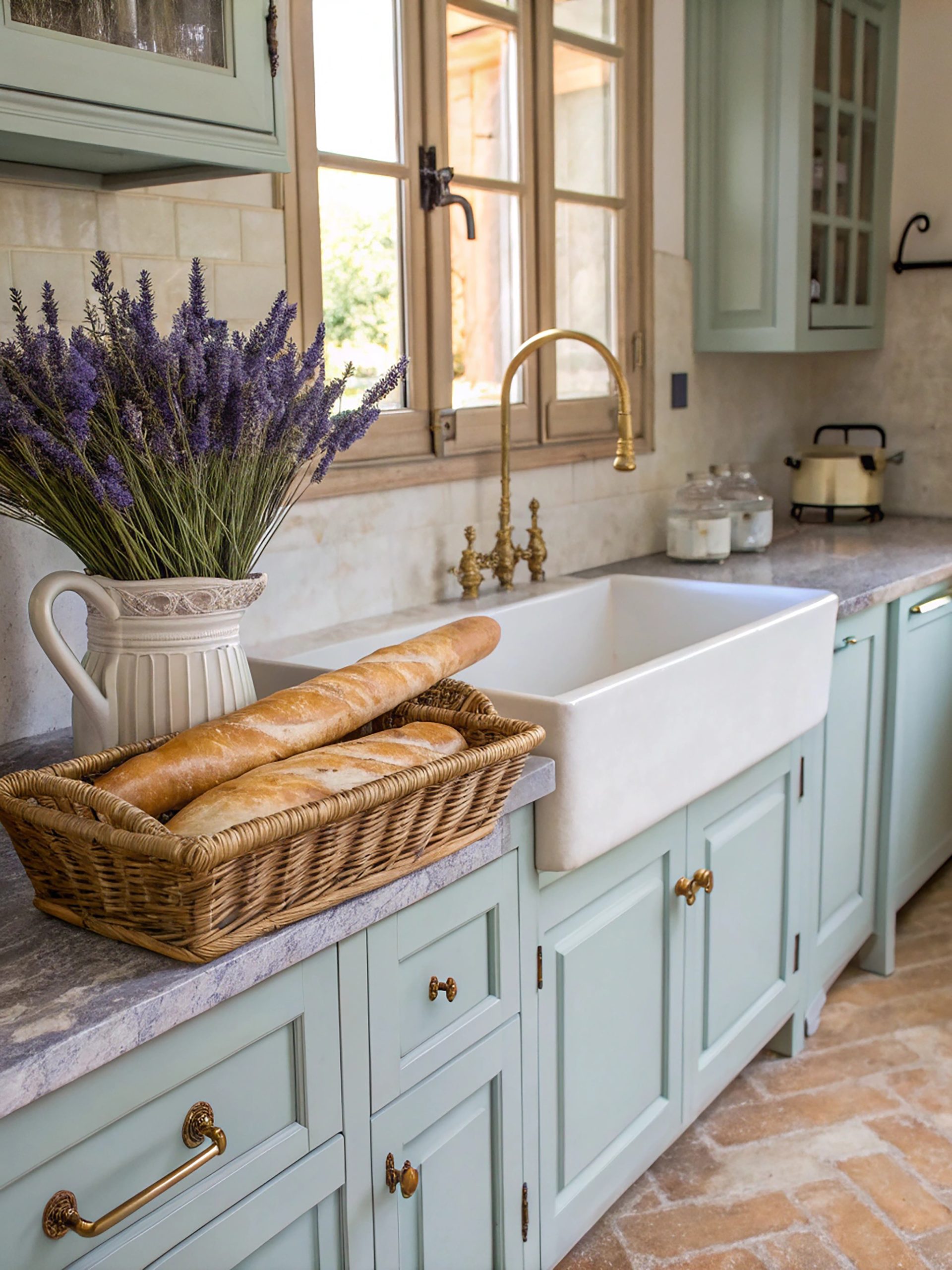 French country kitchen interior