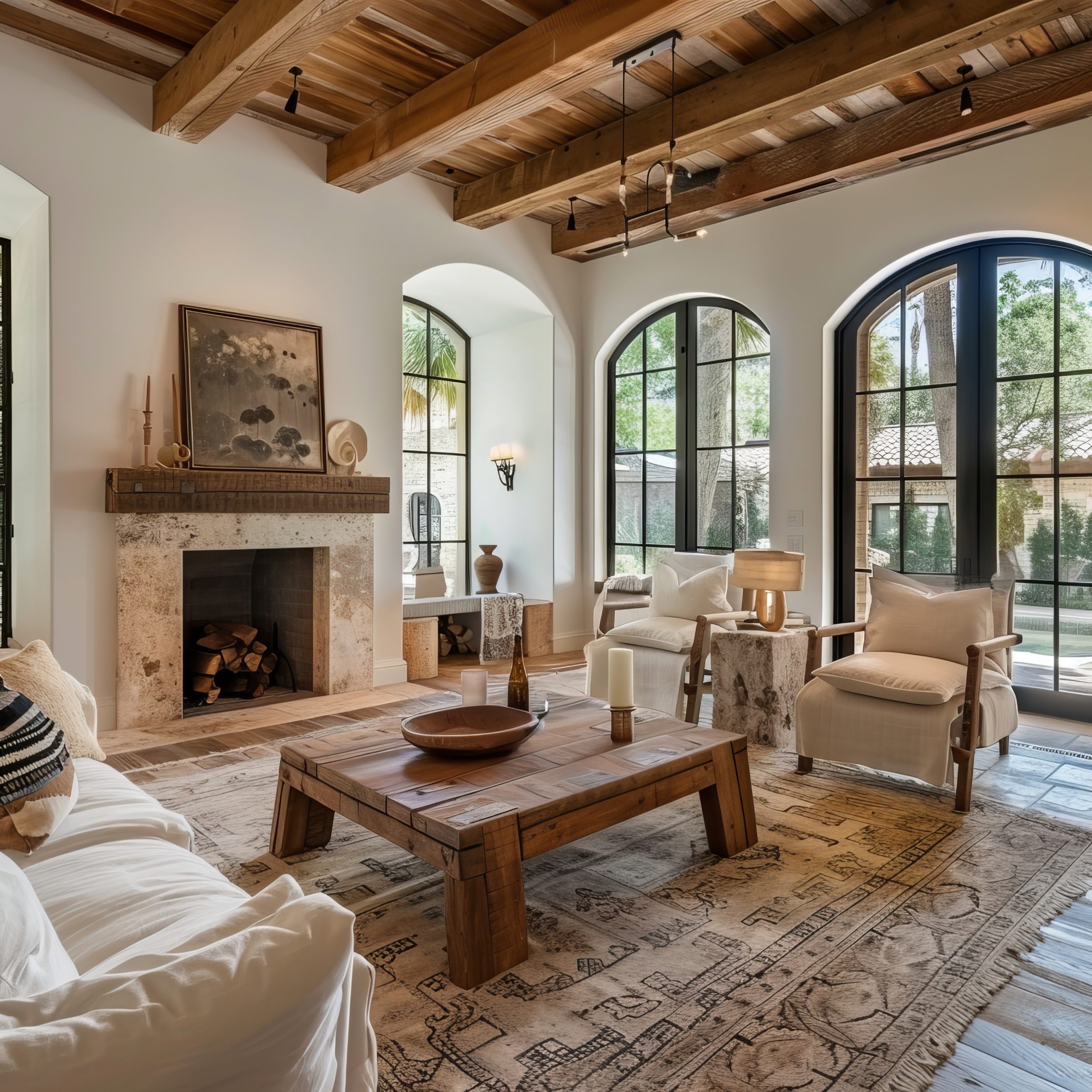 Mediterranean villa interior