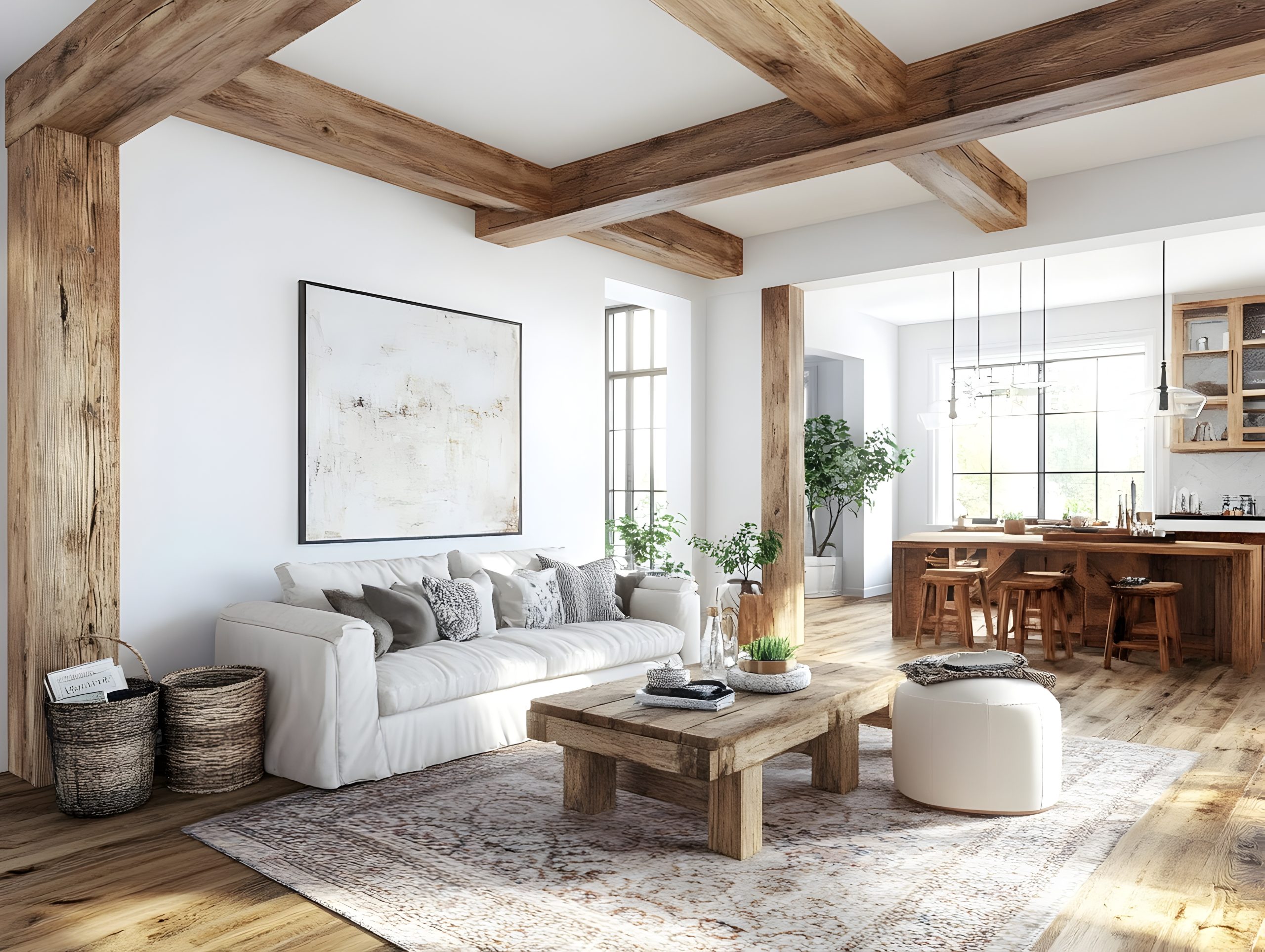 Rustic living room design
