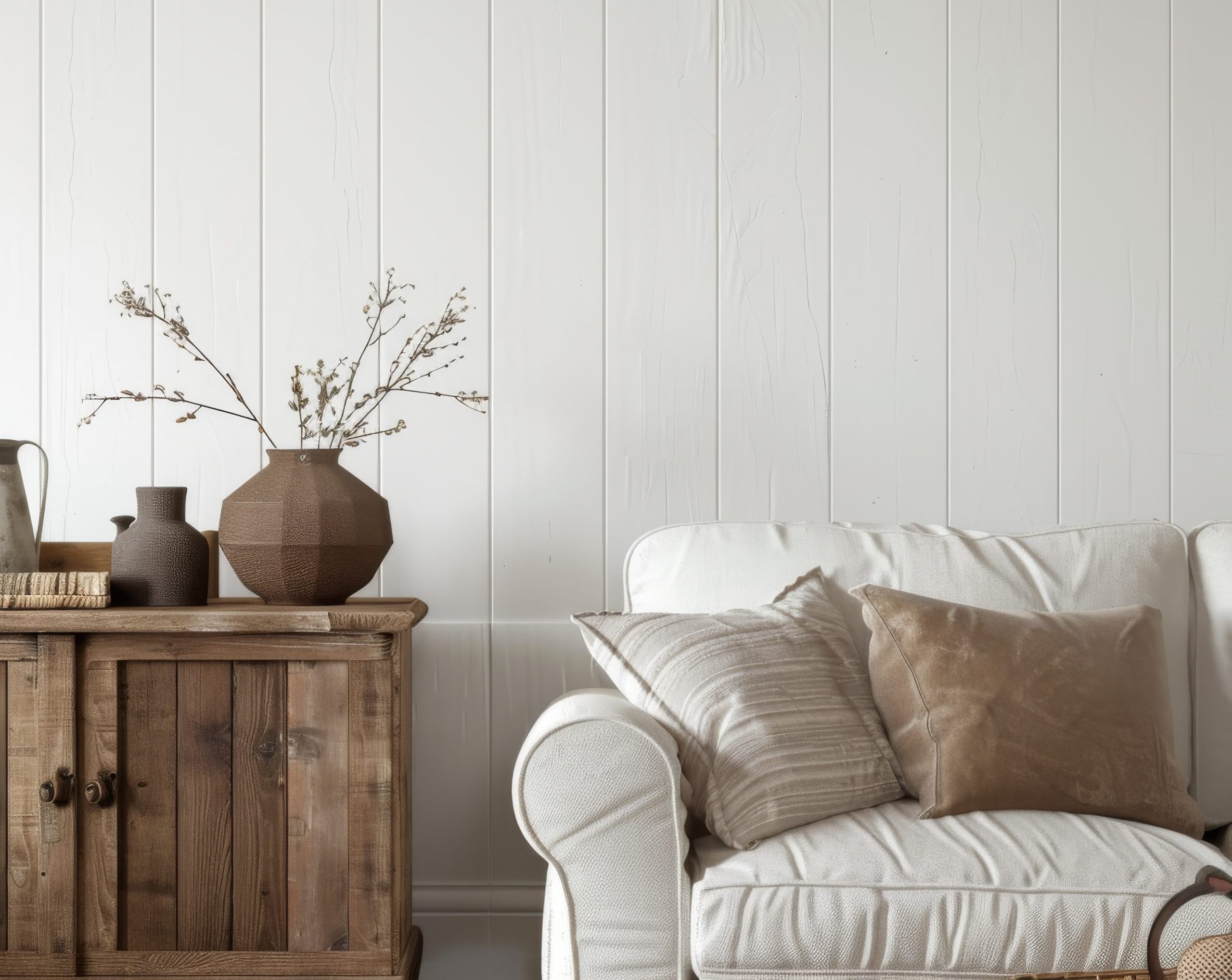 Rustic material elements