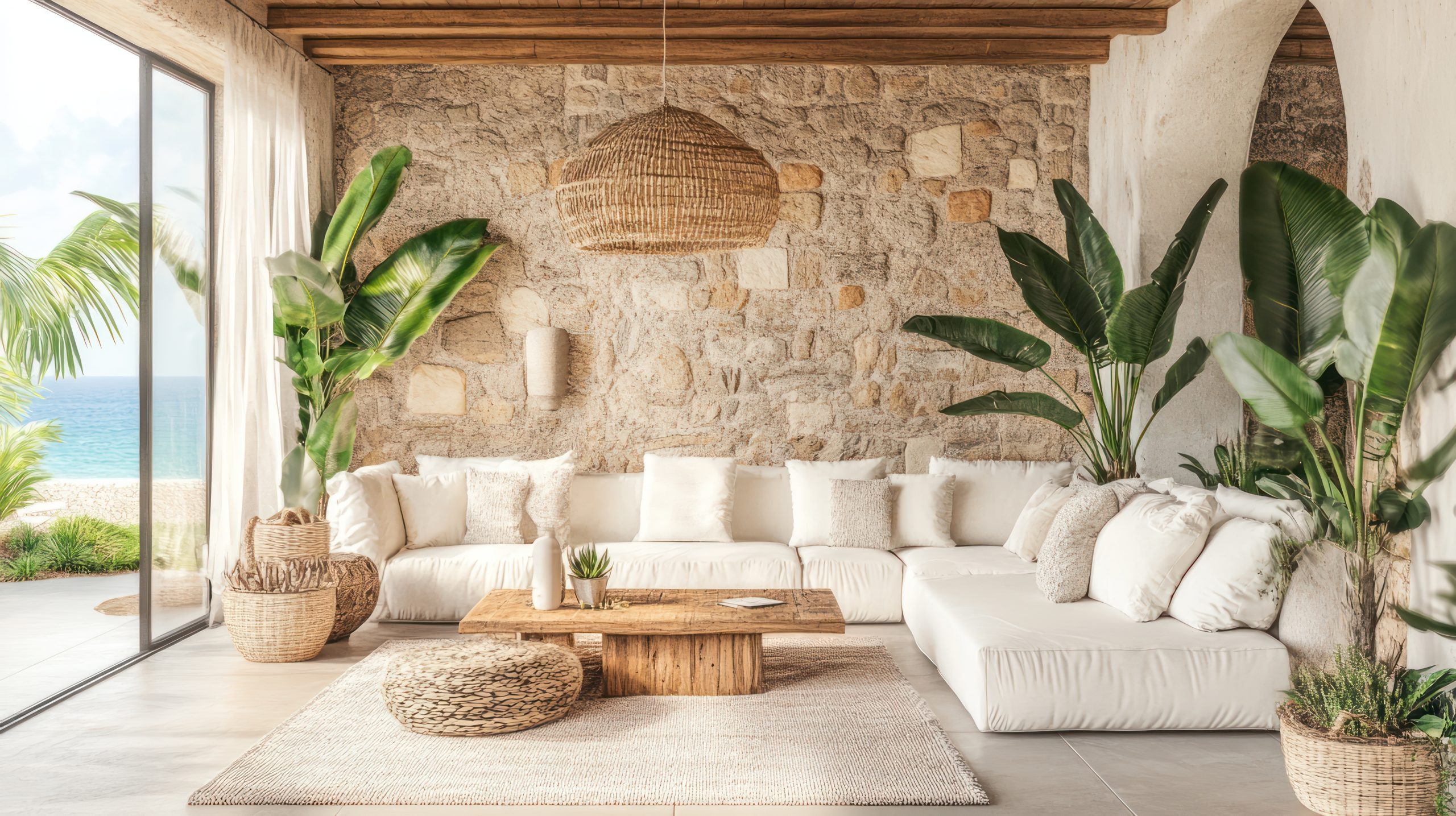 Tropical decor elements