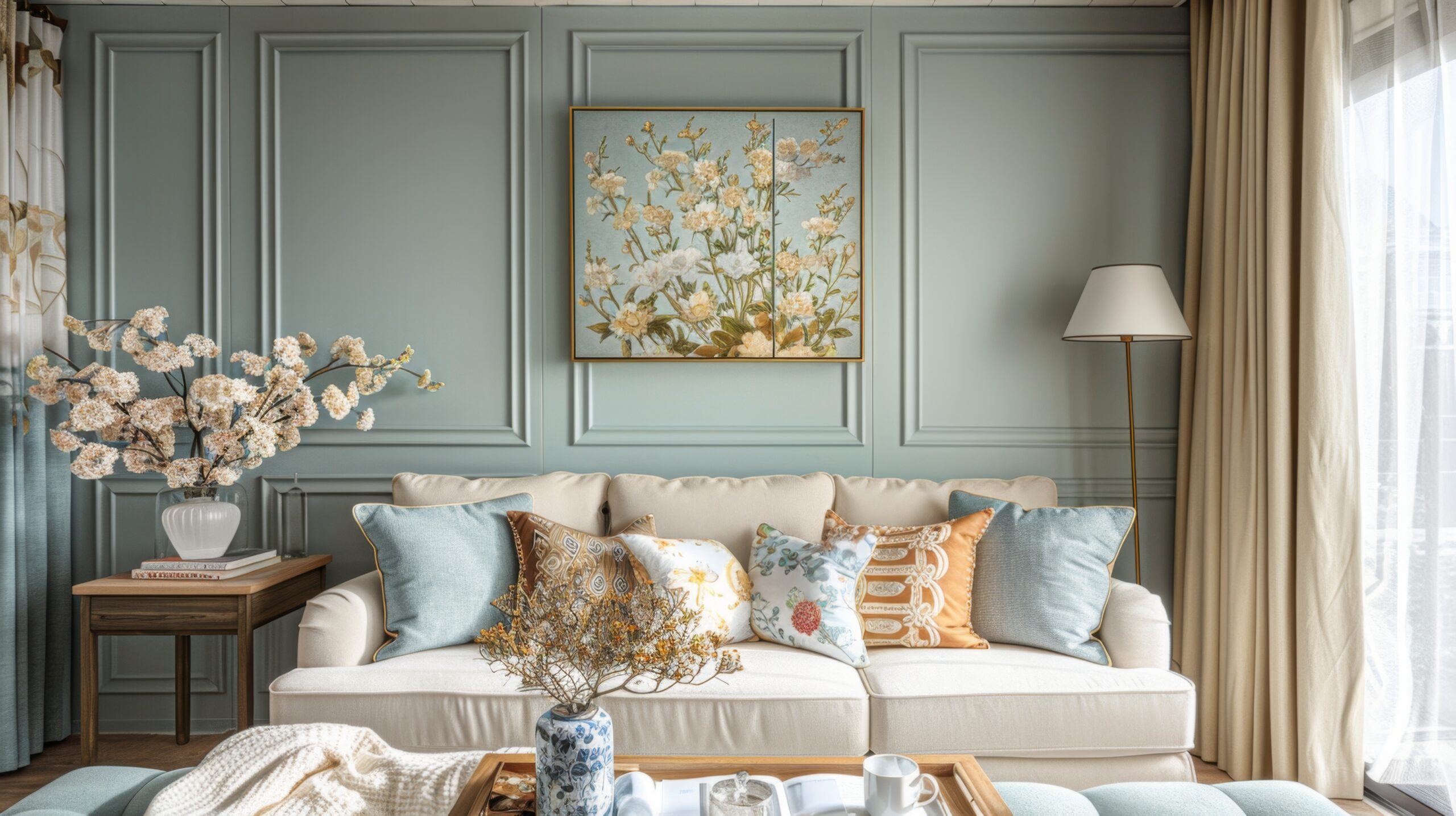 antique furniture modern lighting