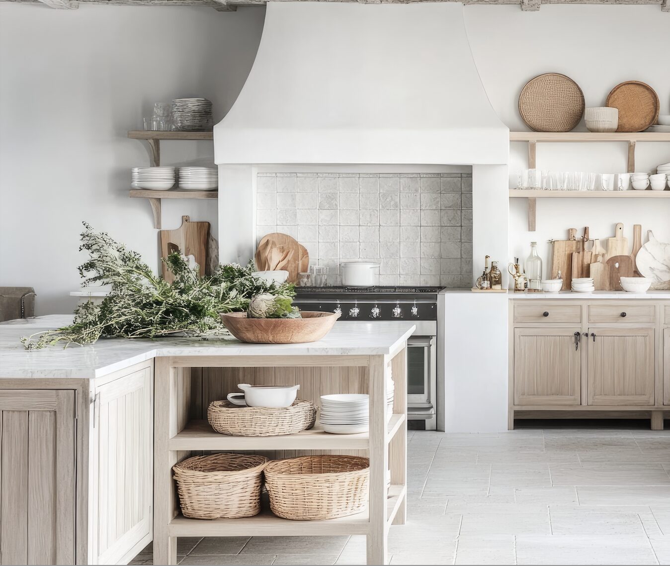 freestanding kitchen storage unit with doors