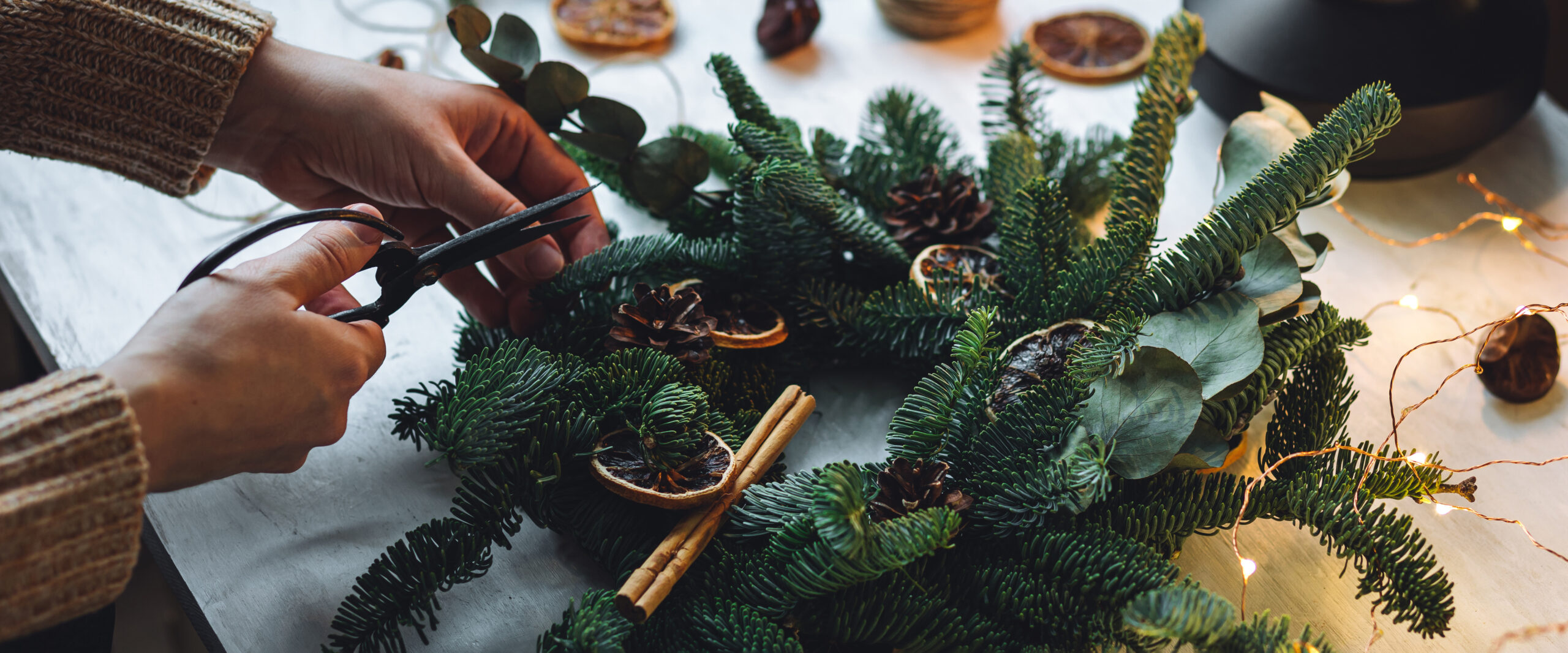 handmade christmas garland decor