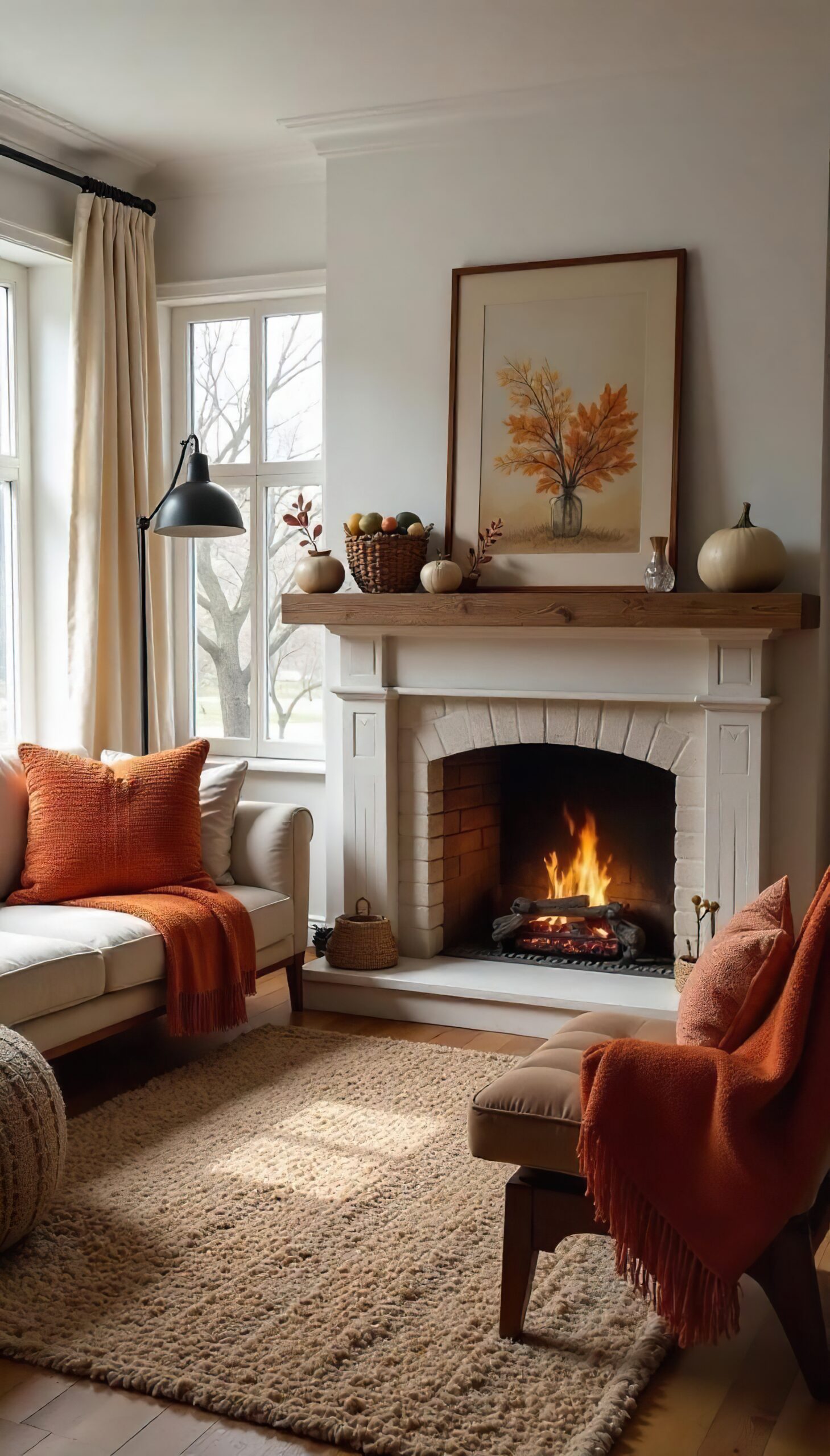 rustic stone fireplace design