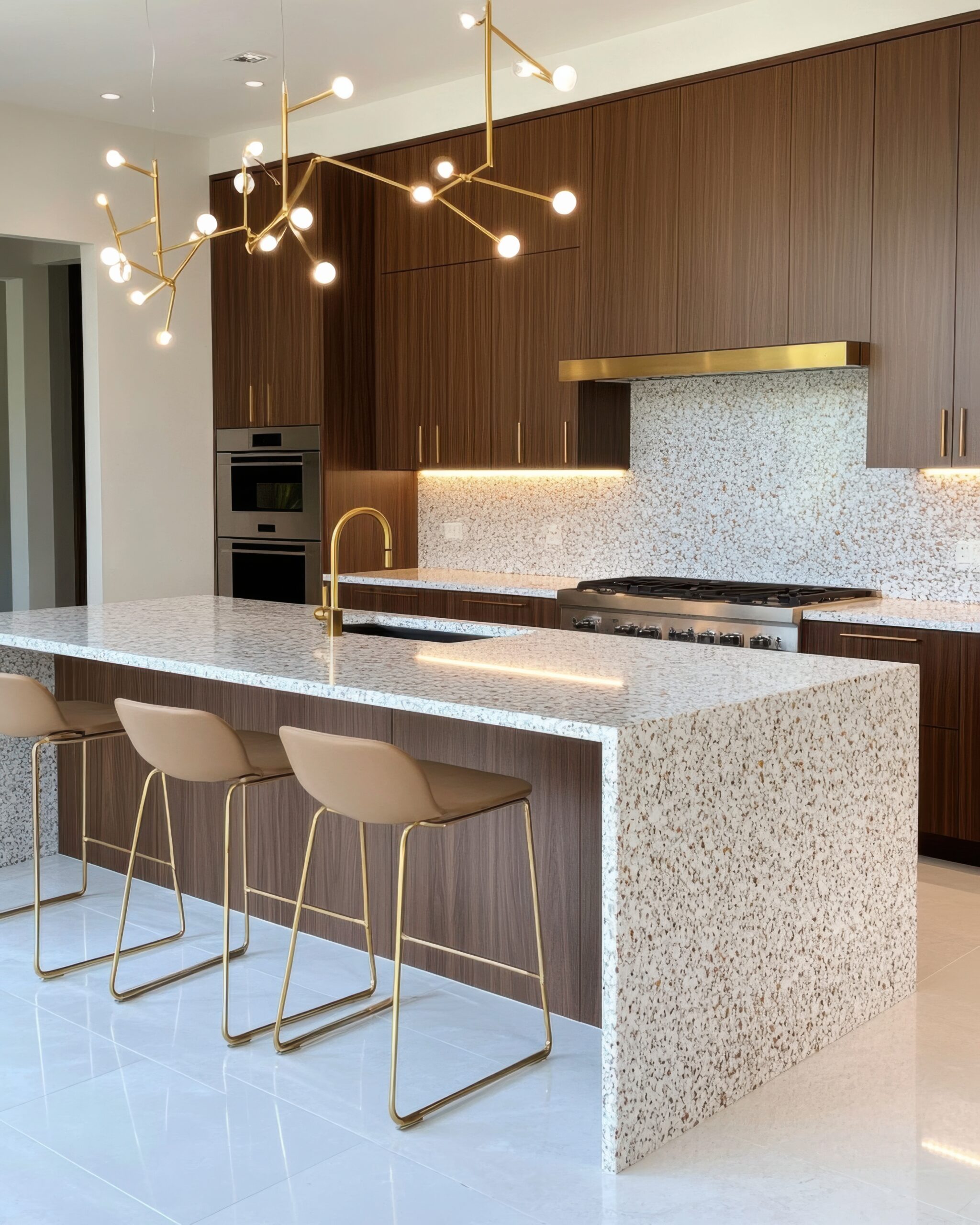 stylish kitchen cupboard with doors for storage