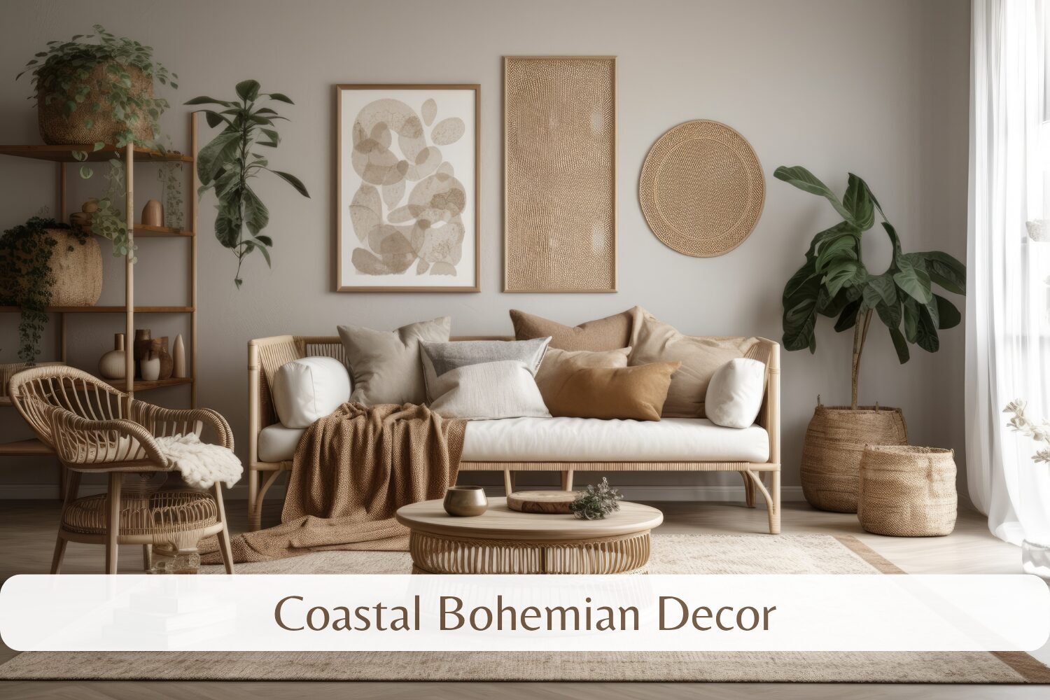 Coastal bohemian decor
