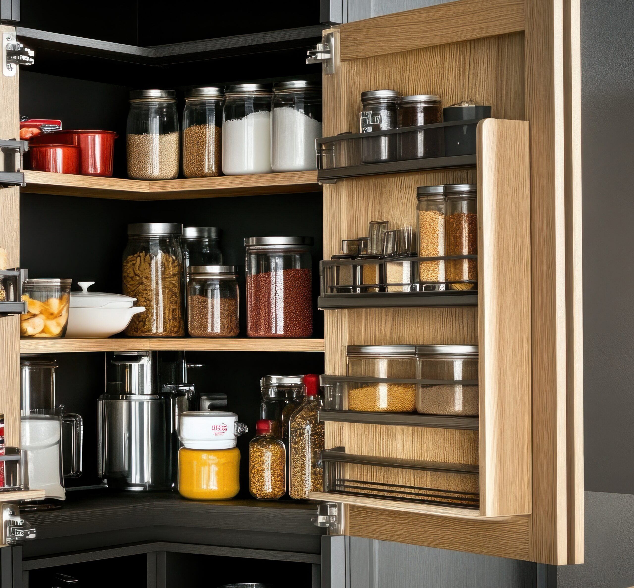 kitchen pantry door storage Kitchen Pantry Door Shelving