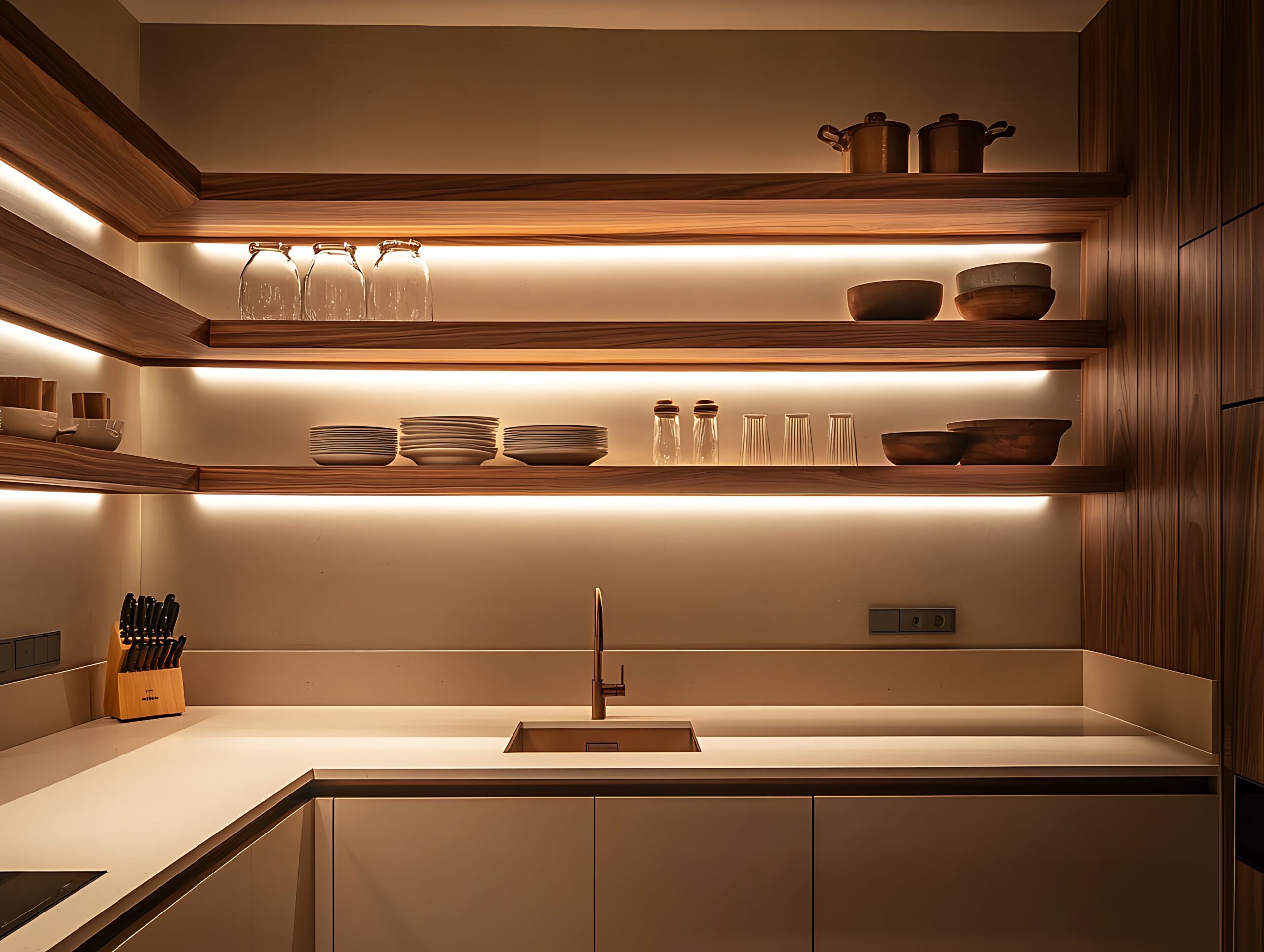 layered cabinet lighting inspiration