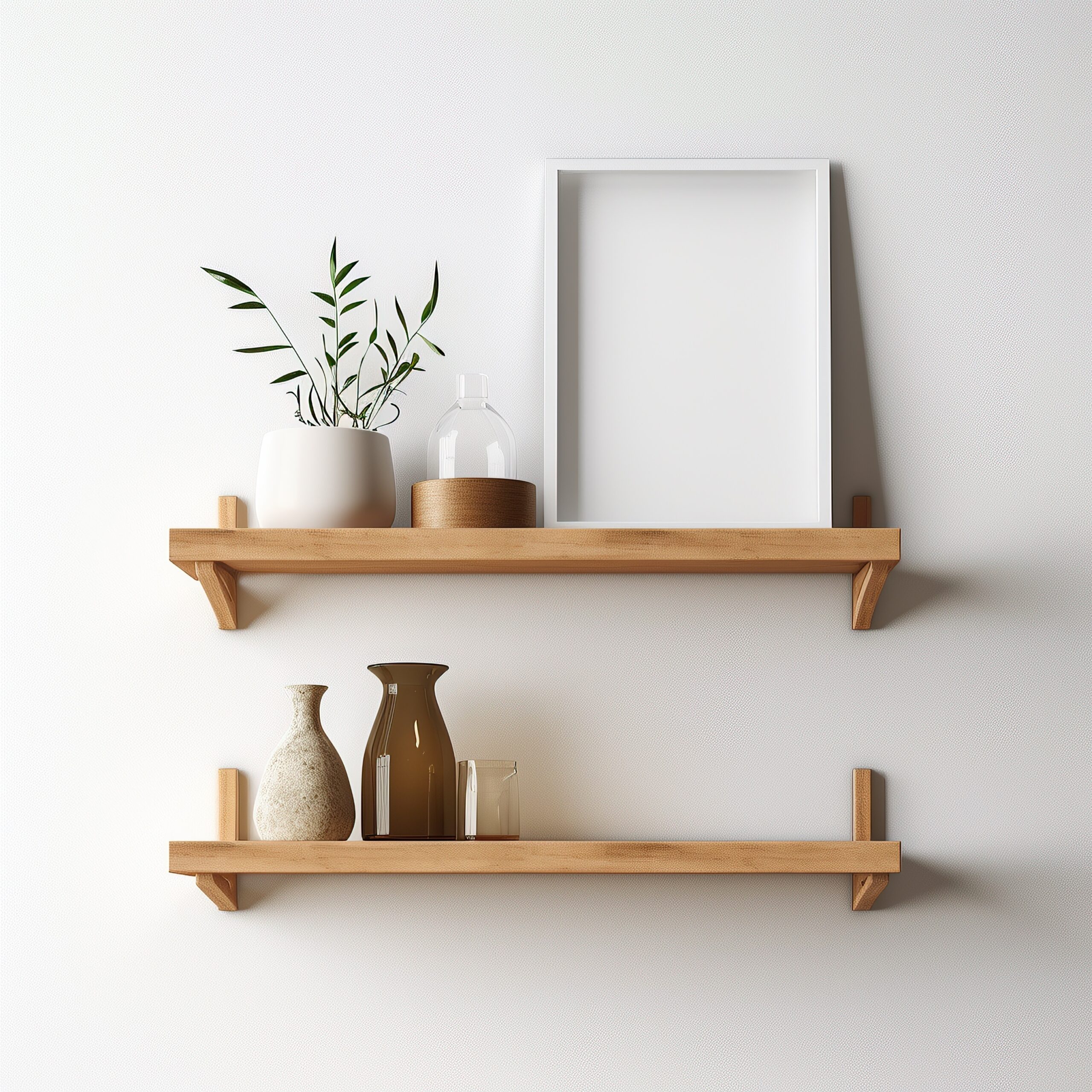 leaving breathing space kitchen shelves