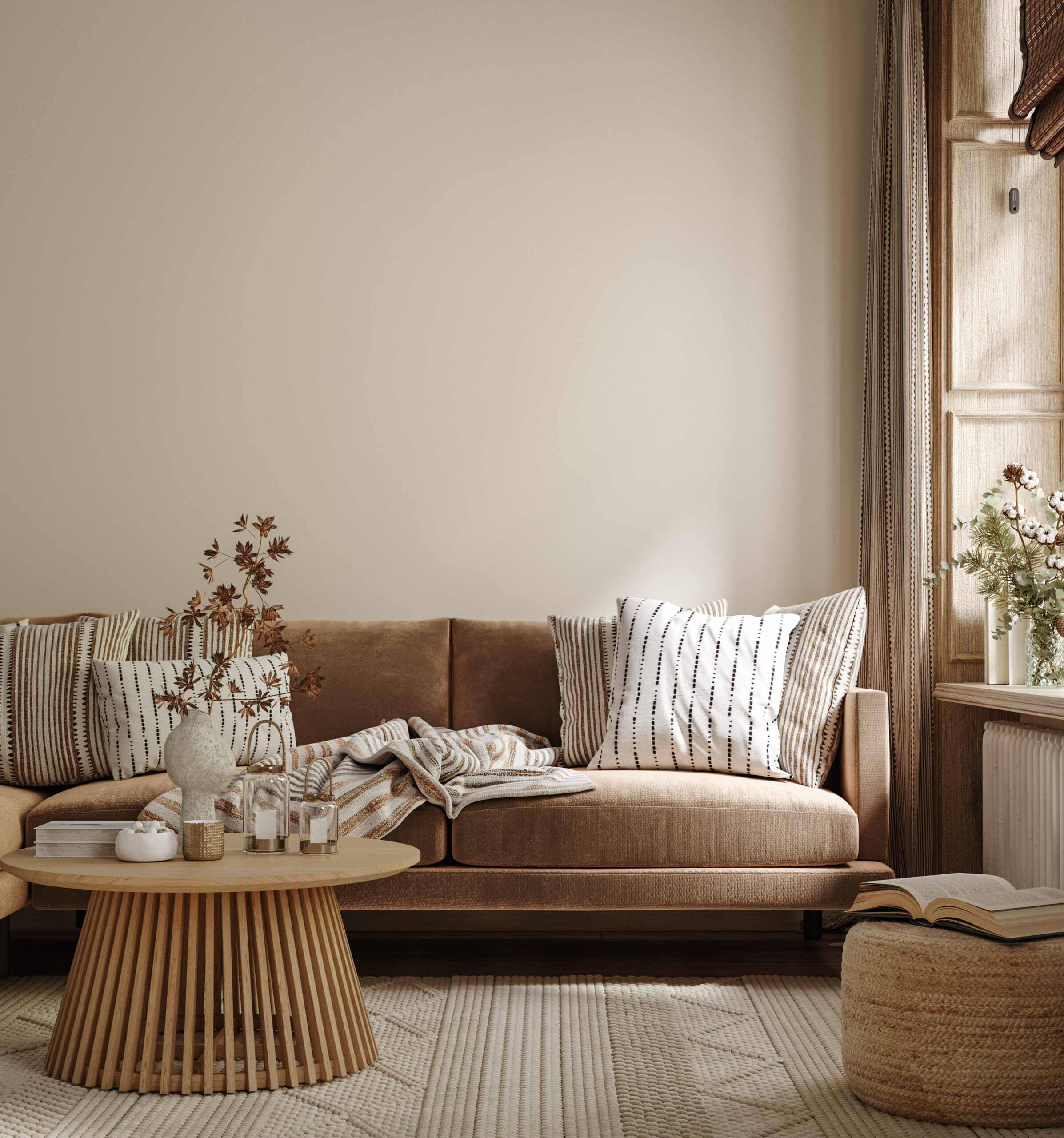 natural elements living room