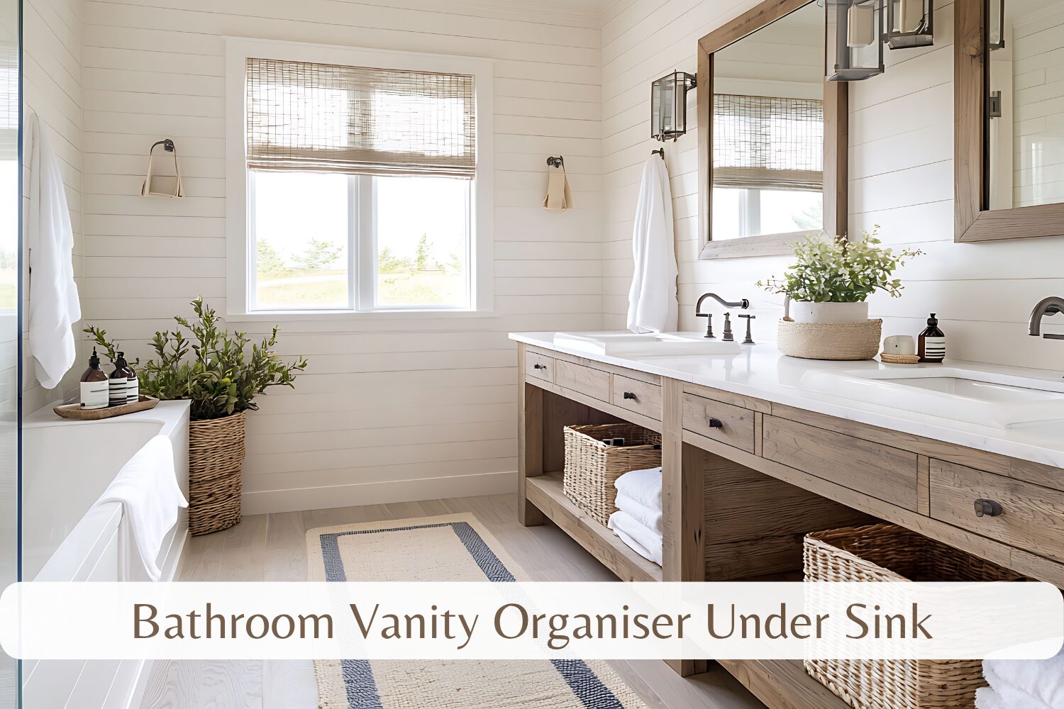 bathroom vanity organiser under sink