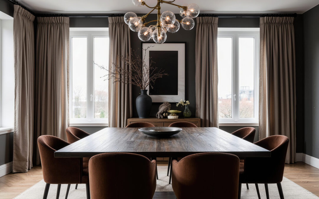 How to Design a Dark Dining Room: Ideas for a Space That’s Cosy, Not Cramped