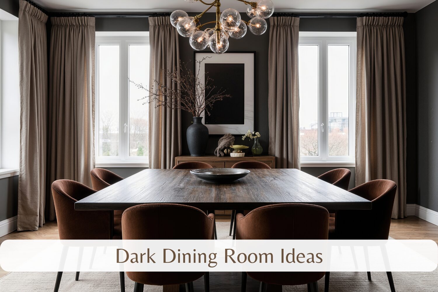 dark dining room ideas
