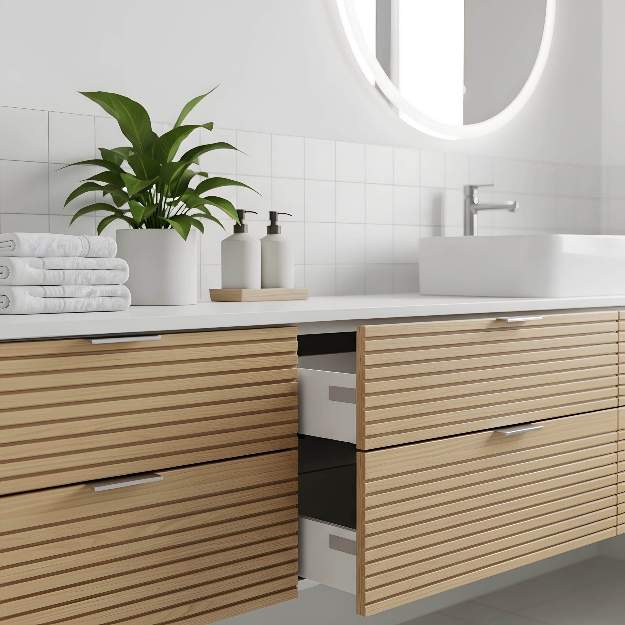 stylish bathroom storage organisers