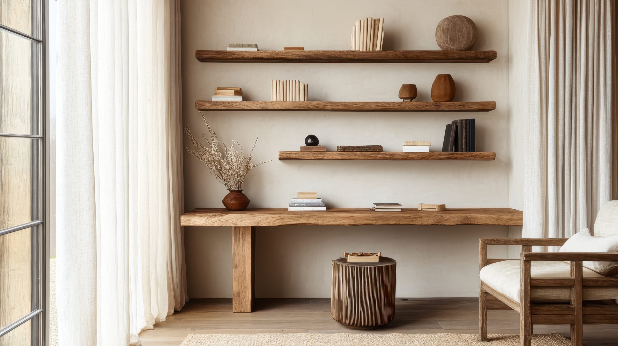 minimalist rustic interior layout