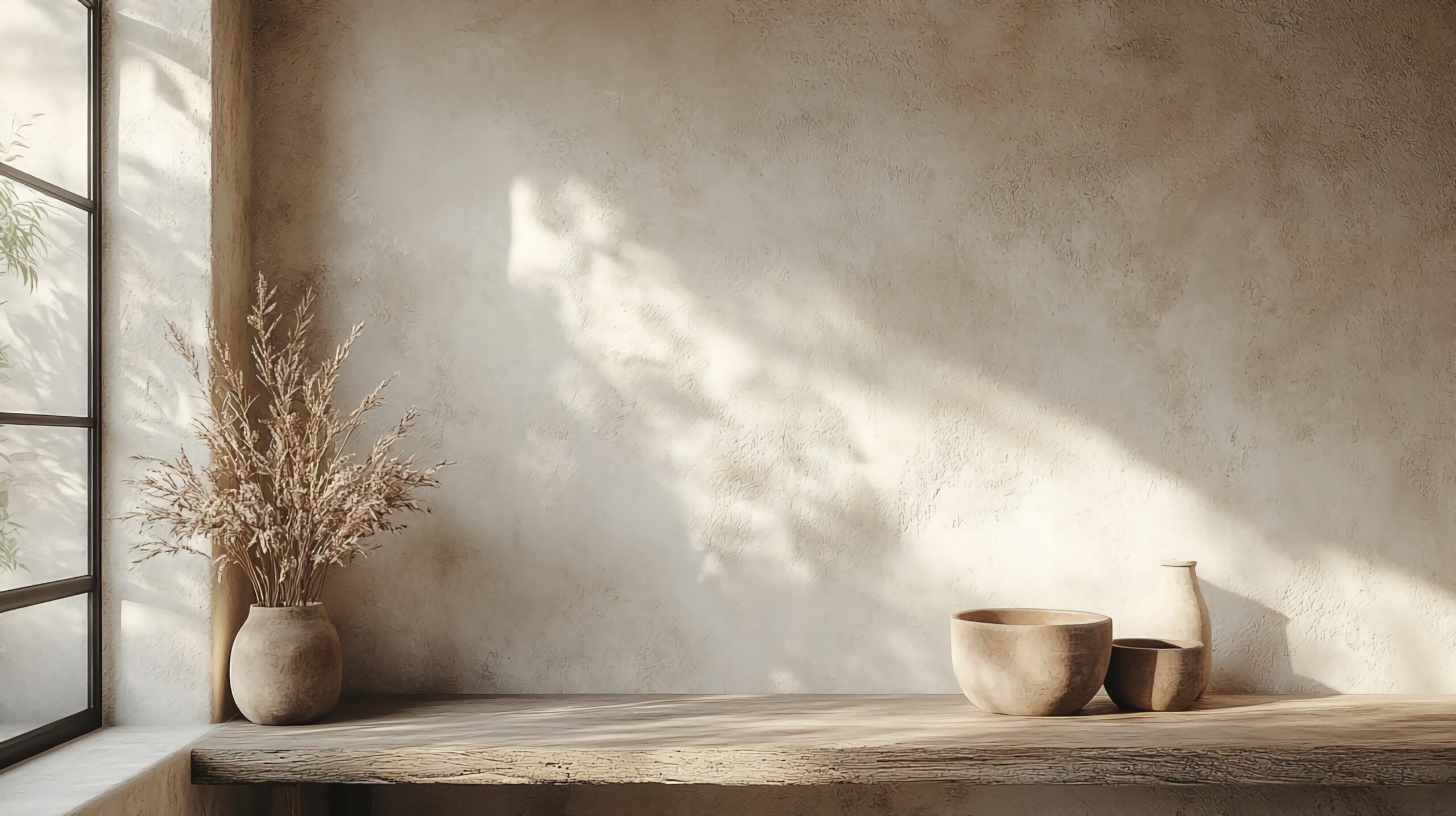 rustic minimalist natural materials